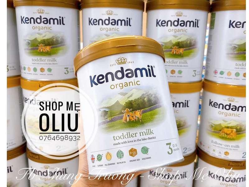 Sữa Kendamil Organic số 1 800g - sữa bột công thức cho trẻ sơ sinh