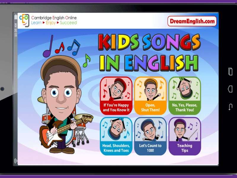 ứng dụng học tiếng anh cho trẻ em - English Kids Song