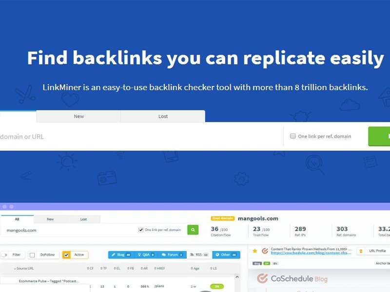 công cụ Linkminer check backlink