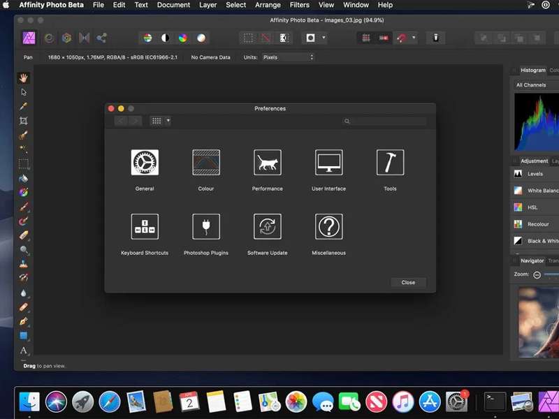 phần mềm chỉnh sửa ảnh macbook - Affinity Photo