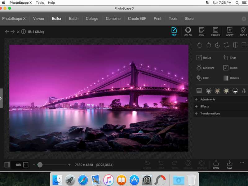 phần mềm chỉnh sửa ảnh macbook - PhotoScape X