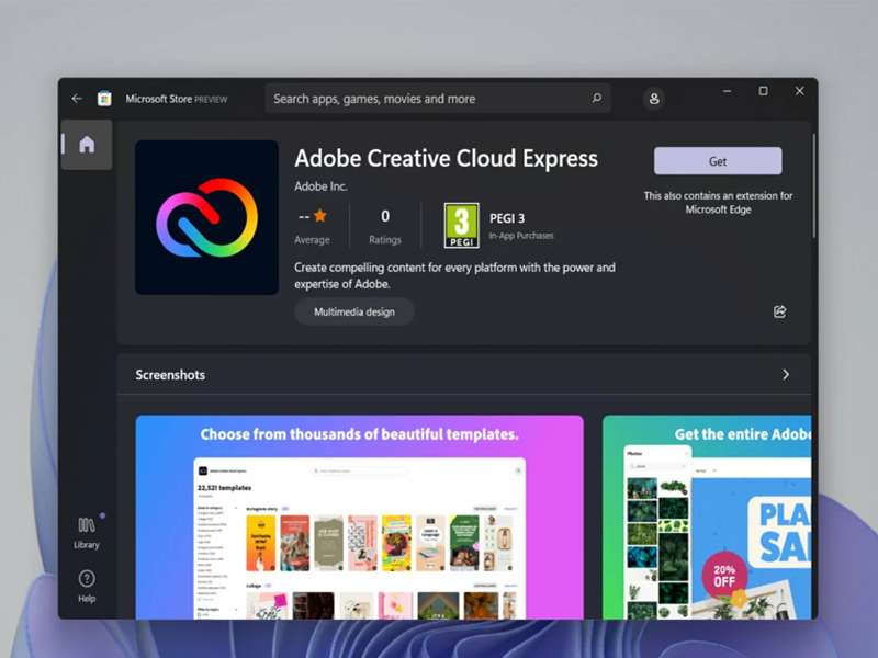 phần mềm thiết kế bảng hiệu - Adobe Express