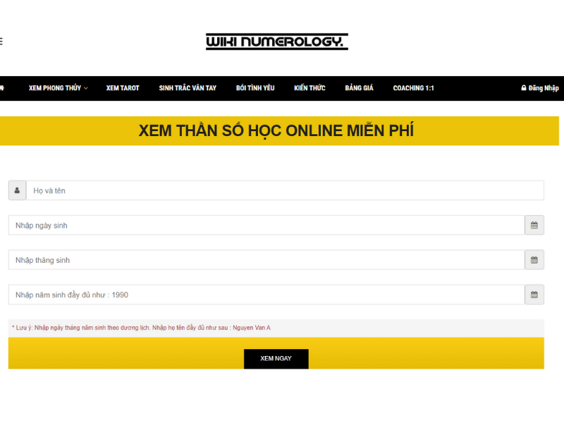 Top 8 Trang Web Tra Cứu Thần Số Học Online Miễn Phí 2024