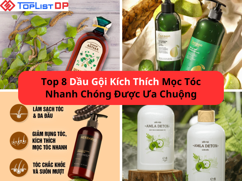 Top 8 Dầu Gội Kích Thích Mọc Tóc Nhanh Chóng Được Ưa Chuộng