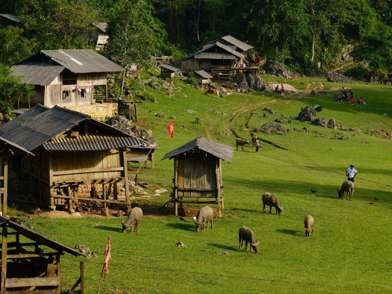 Làng Nguyên Thủy với trải nghiệm hoang sơ và gần gũi thiên nhiên