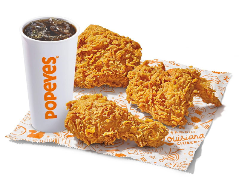 Popeyes – Gà Rán Cajun Đậm Chất New Orleans