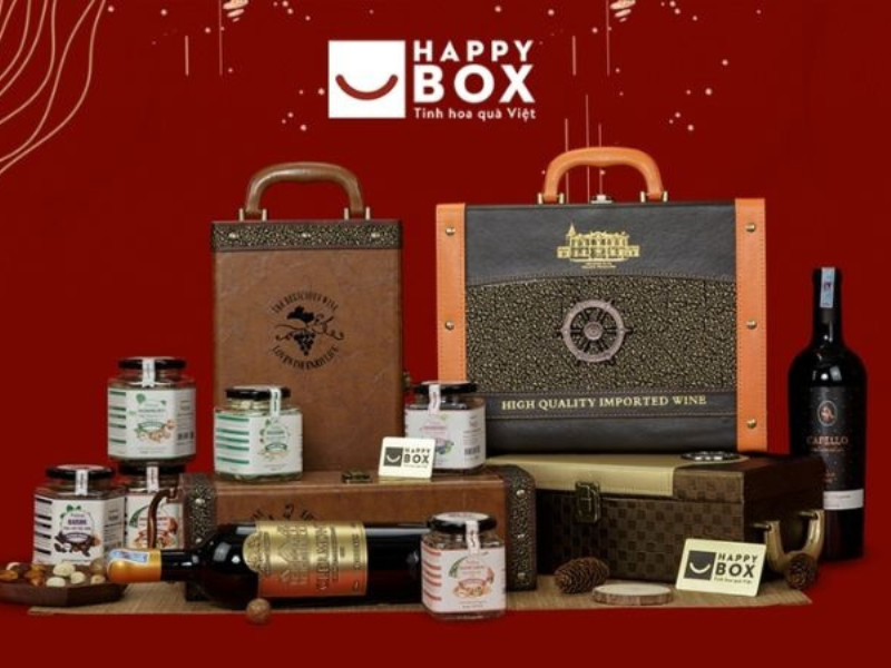 Shop Happy Box cung cấp giỏ quà Tết 2025