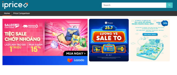 Top 8 Website Mã Giảm Giá Lớn Nhất Việt Nam iprice