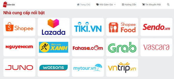 Top 8 Website Mã Giảm Giá Lớn Nhất Việt Nam magiamgia