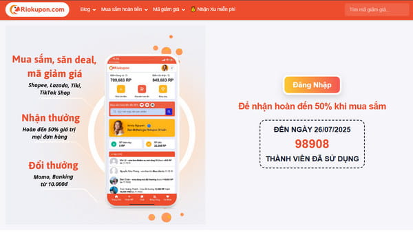Top 8 Website Mã Giảm Giá Lớn Nhất Việt Nam riokupon